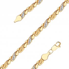 Золотой браслет плетение Фантазийное МАГНАТ МА 023065 МА 023065 фото